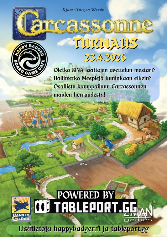 Carcassonne-turnaus @Happy Badger