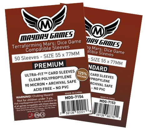 MayDay Games Premium: Terraforming Mars Dice Game Sleeve (55x77) - korttisuoja